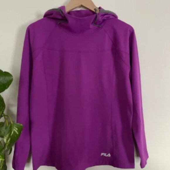 FILA Purple Midweight Training Pullover Hoodie - Picture 1 of 6